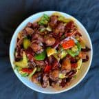 Best C13. Chunks of Chicken (with Bone) Stir Fried with Dry Red Chili in Oklahoma City, OK